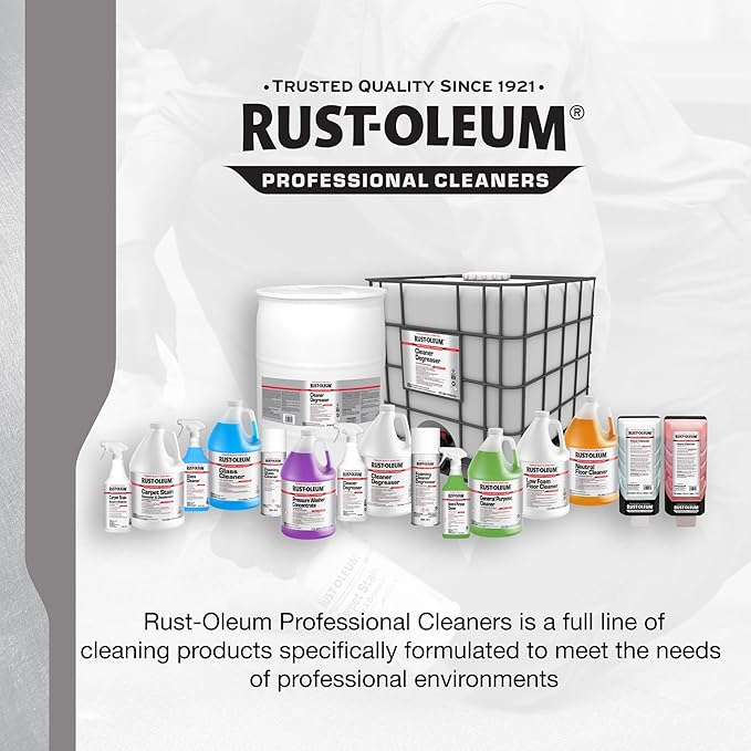 Rust-Oleum Professional Cleaners Low Foam Floor Cleaner | 1 Gallon (128 oz) | Professional Strength Concentrate | Lemon Scent