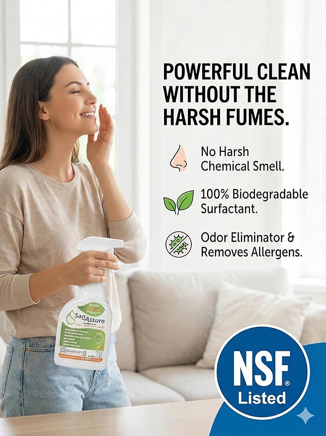 The Disinfectant, EPA Registered, Kills Mold, Mildew & Viruses, Eliminates Odors, Food-Contact Sanitizer, (2) 32oz. Bottles
