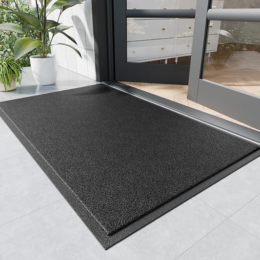 Sturdy Front Door Mat, 72" x 36" Heavy Duty Indoor Outdoor Doormat for Entryway, Fade Resistant, Waterproof Low Profile Entry Mat, Non Slip Welcome Mat for Outside Entrance, Patio, Home