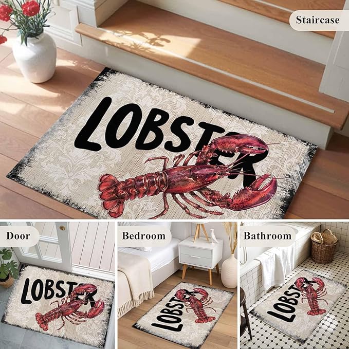 Nautical Ocean Wood Texture Entryway Rug 2'x3', Small Area Rug Non-Slip Front Door Mat Washable Floor Carpet for Indoor Entrance Kitchen Bathroom