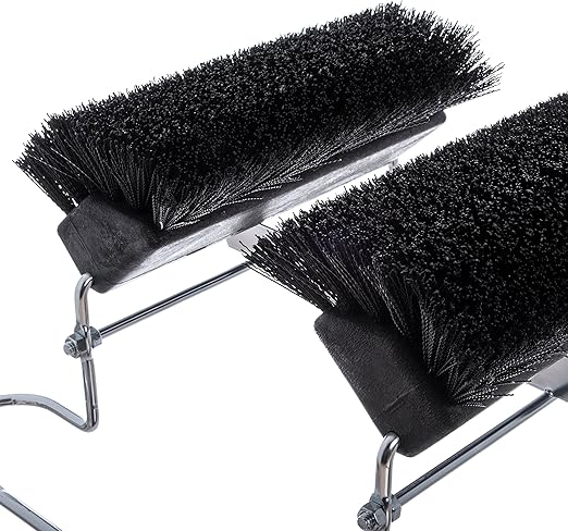 SPARTA Boot and Shoe Cleaning Brush 16.5" x 14.75" x 7", 6 lbs with Scraper for Heavy-Duty Dirt and Mud Remover at Homes, Farms, and Worksites, Polypropylene (Pp), Black