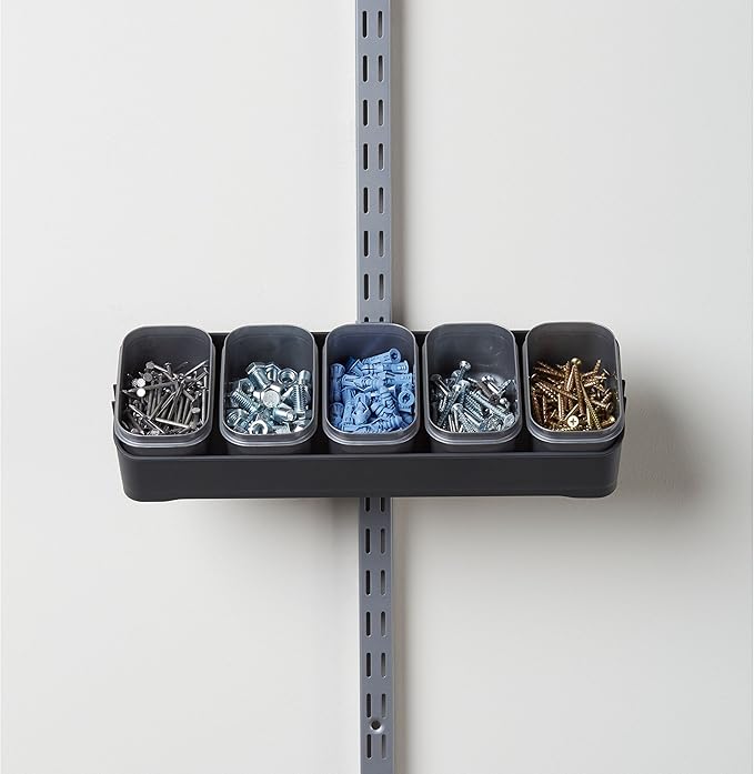 Rubbermaid FastTrack Rail Bench Blox Kit, Garage Organization System for Tools, Cleaning Supplies, Space Saving