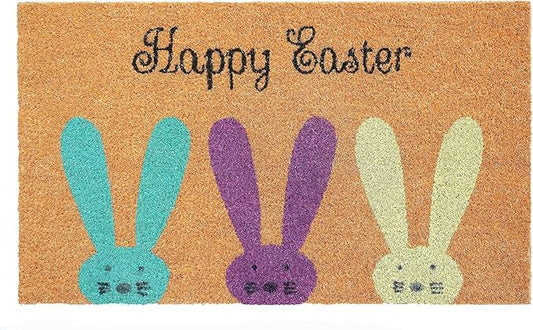 Easter Bunnies Mat Add Charm to Your Home with a Fall Door Mat Outside Indoor Outdoor Area Rugs Front Doormats for Entrance 18x30 inch