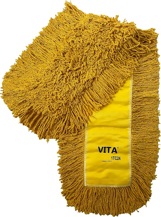 Ultimate Dust Mop Kit: Industrial-Grade Performance, Heavy-Duty Frame, Telescopic Handle - Yellow 36 Inch