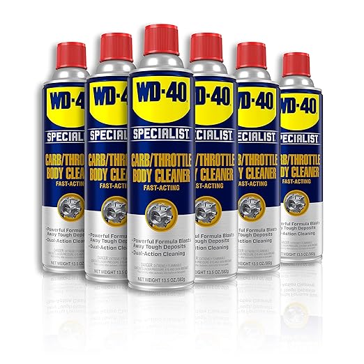 WD-40 Specialist Carb/Throttle Body & Parts Cleaner, 13.5 OZ [6-Pack]