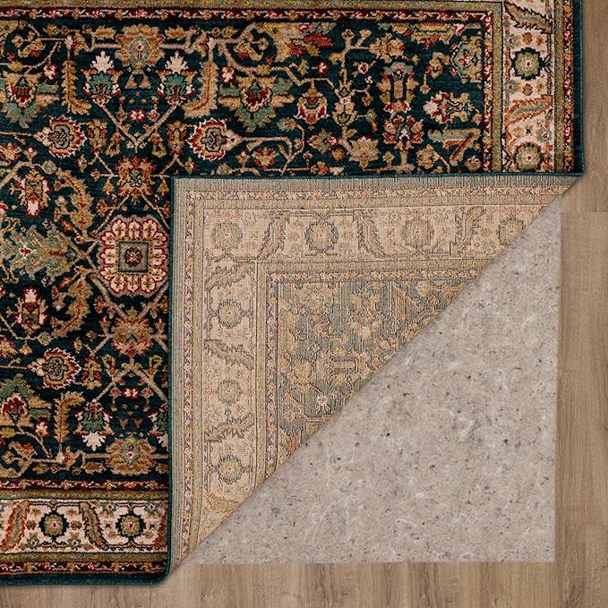 Mohawk Home Celine Traditional Ornamental Royal Blue 8' X 10' Area Rug Perfect for Living Room, Dining Room, Office, Kitchen, Entryway, Hallway