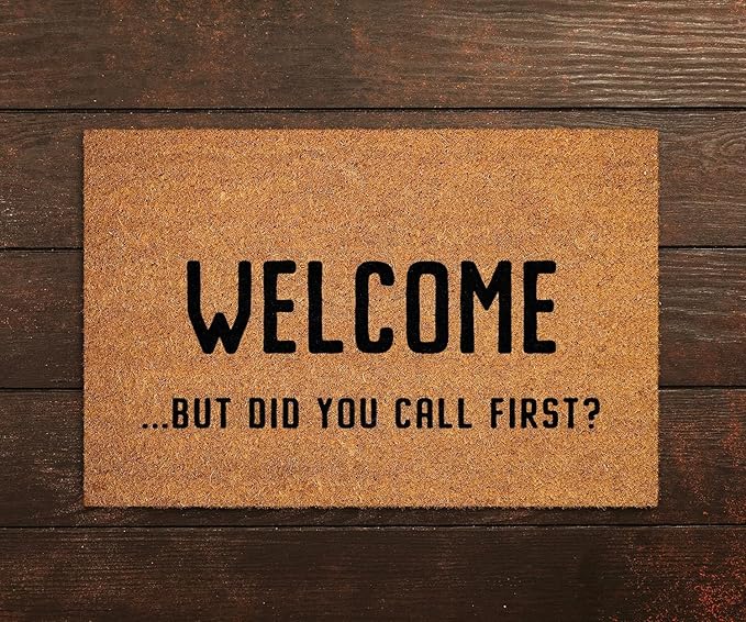 Home Decor Welcome Doormat But Did You Call First Mat Welcome But Did You Call First Doormats Welcome Mat Funny Doormat Welcome Mats Gift for Women Men 20x32 Inch