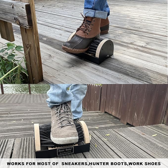 Boot Scrubber - Outdoor Heavy Duty Boot Scraper Brush & Shoe Mud Cleaner