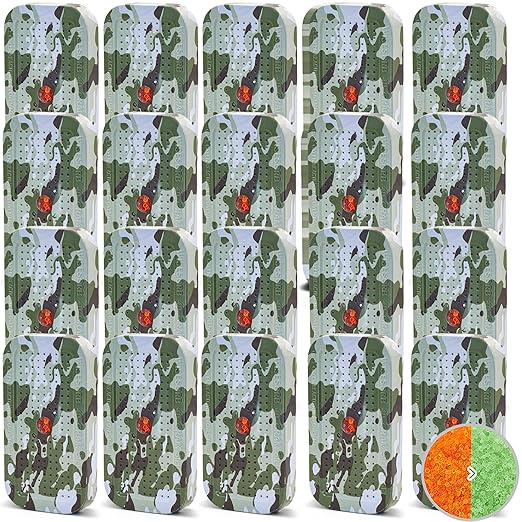 Wisesorb 40 Gram Gun Safe Dehumidifier Camouflage, Rechargeable Desiccant Canister Dehumidifier Bags, Reusable Silica Gel Packets Moisture Absorbers for Car, Bathroom, Basement [20 Pack]