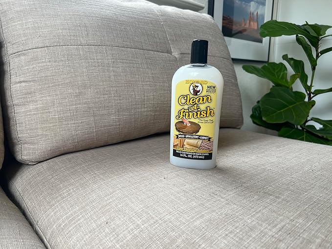 HOWARD Clean-A-Finish Wood Cleaner and Upholstery Cleaner for Furniture, Carpet Cleaning, Pour Bottle, 16 oz