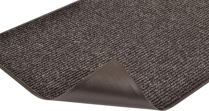 Notrax 109 Brush Step Carpeted Indoor/Outdoor Entrance Mat for Home or Office, 3' X 5', Absorbent Slip Resistant Heavy Duty Entry Mat, Charcoal, 109S0035CH