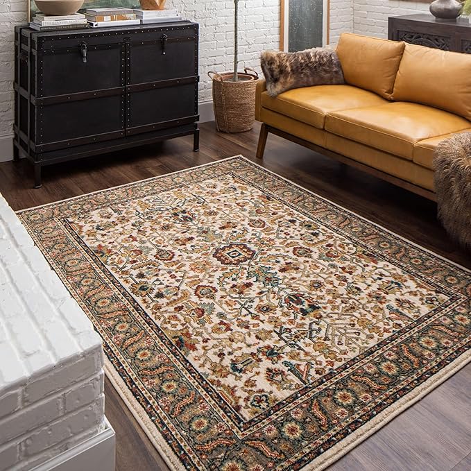 Mohawk Home Celine Traditional Ornamental Off White 2' X 4' Area Rug Perfect for Living Room, Dining Room, Office, Kitchen, Entryway, Hallway