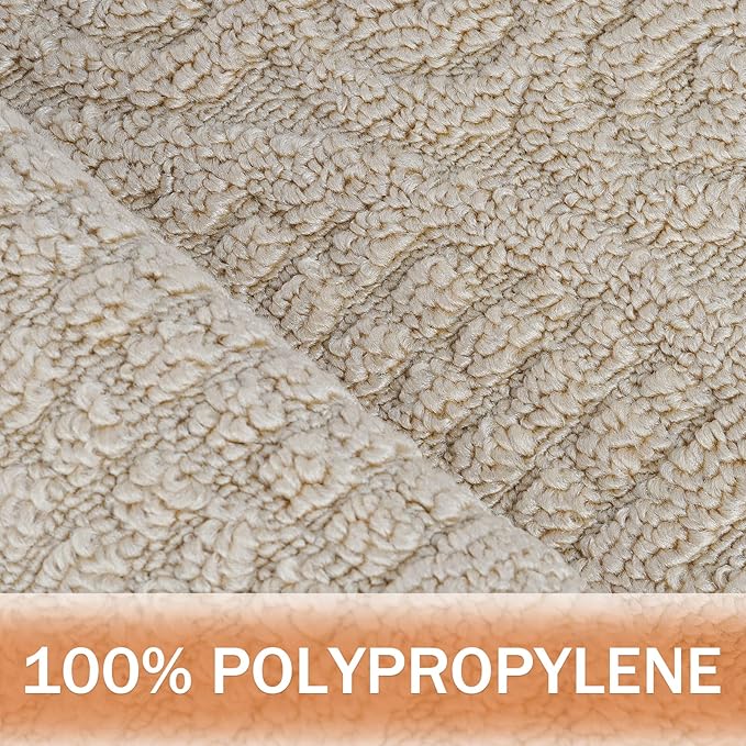 Echaprey Half Round Non-Slip Kitchen Bathroom Toilet Doormat Floor Rug Mat Keeps Your Floors Clean Home Decor (Small, Camel)
