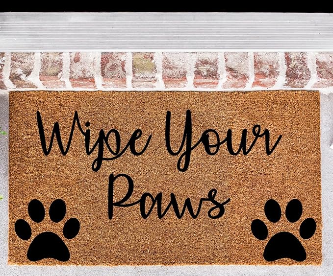 Wipe Paw Doormat, Puppy Doormat, Doormat, Welcome Mat, Funny Doormat, Housewarming Gift, Closing Gift Home Decoration Non-Slip Door Mat 32x20in