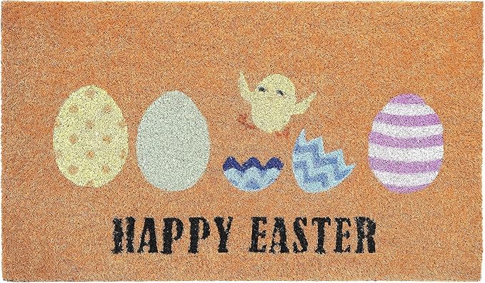 Easter Shell-ebration Mat Add Charm to Your Home with a Fall Door Mat Outside Indoor Outdoor Area Rugs Front Doormats for Entrance 16x24 inch