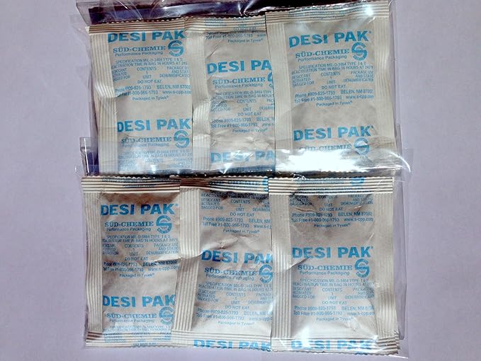 Desiccant for 5-Gallon Bucket Food Storage Moisture Control - 12 Individual Packs