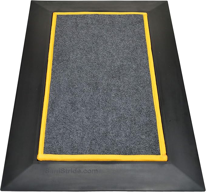 Shoe Sanitizing - Low Profile Mat - 1/2" Deep (Yellow)