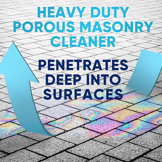 Dumond Smart 'n Easy Concrete Oil, Grease & Stain Remover, Cleans Grime, Dirt & Petroleum-Based Messes from Porous Masonry Surfaces, Garage Floors, Sidewalks, Driveways & More, 22oz Spray