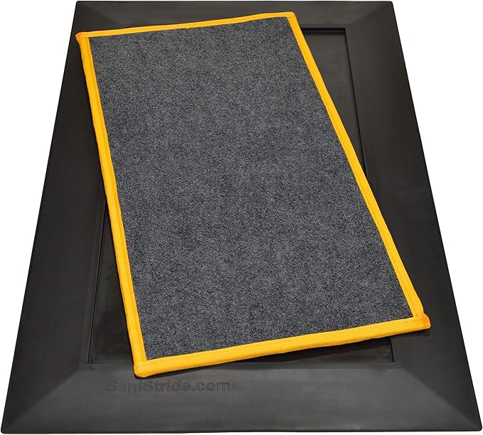 Shoe Sanitizing - Low Profile Mat - 1/2" Deep (Yellow)