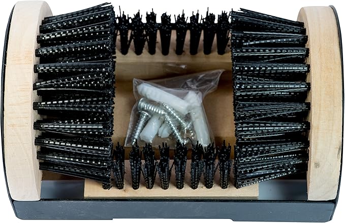 Bickmore Boot Scrubber - Shoe Brush Scraper & Footwear Cleaner - Mountable - Dirt Remover - Indoor/Outdoor Sneaker Buffer
