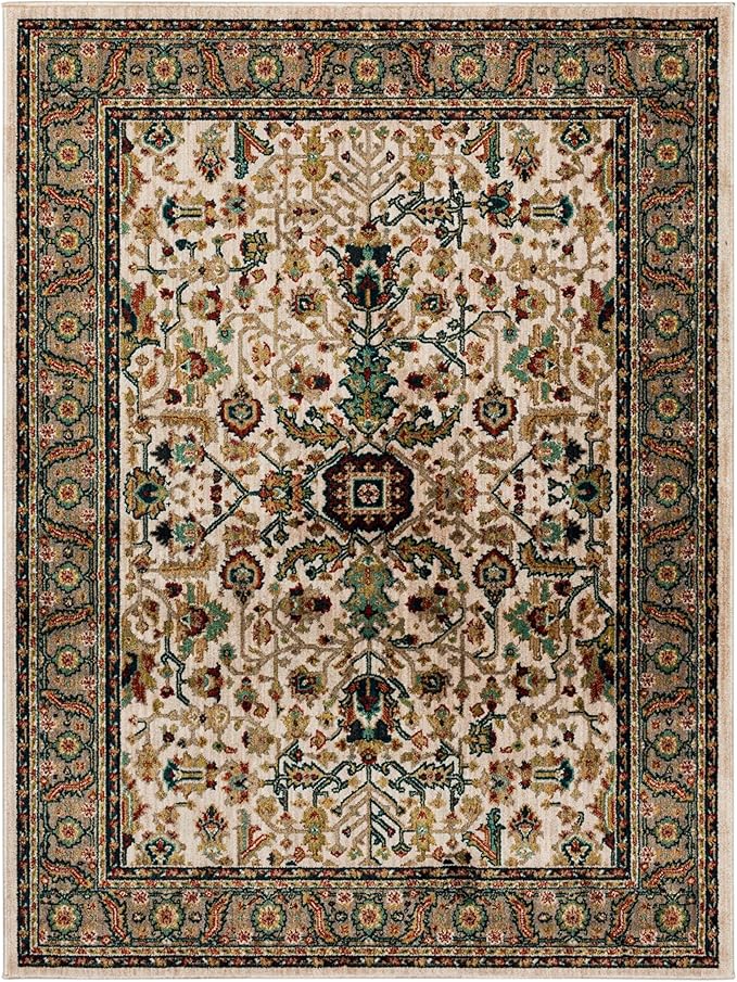 Mohawk Home Celine Traditional Ornamental Off White 2' X 4' Area Rug Perfect for Living Room, Dining Room, Office, Kitchen, Entryway, Hallway