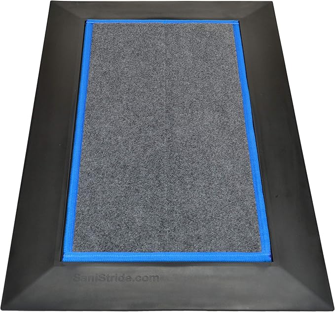 Shoe Sanitizing - Low Profile Mat - 1/2" Deep (Blue)