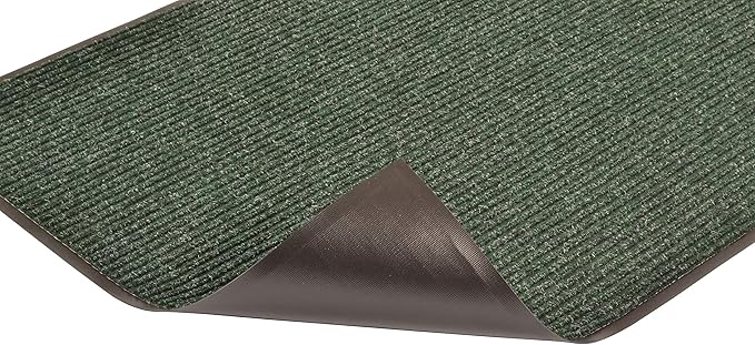 Notrax 109 Brush Step Carpeted Indoor/Outdoor Entrance Mat for Home or Office, 3' X 10', Absorbent Slip Resistant Heavy Duty Entry Mat, Hunter Green, 109S0310GN