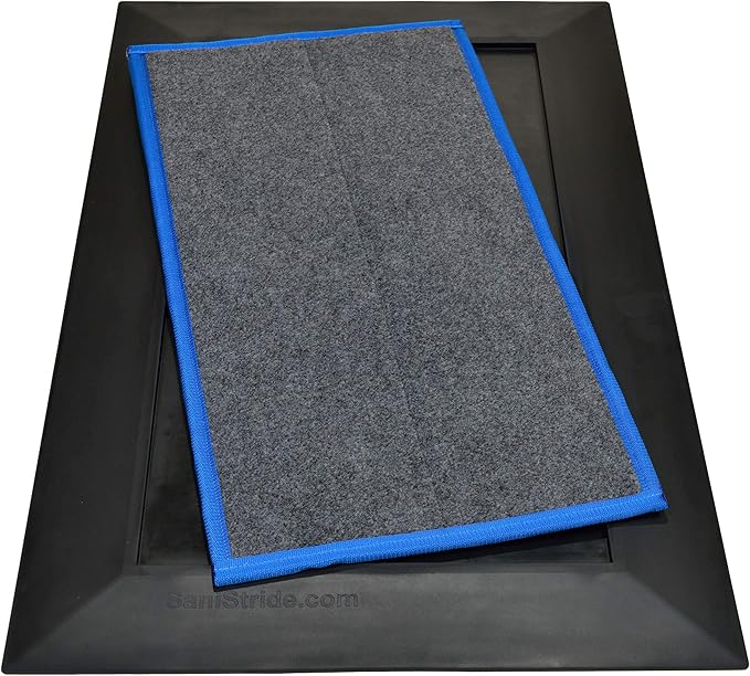 Shoe Sanitizing - Low Profile Mat - 1/2" Deep (Blue)