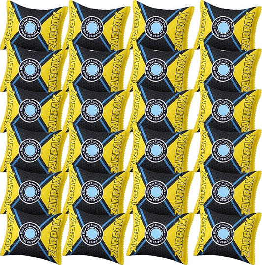 Zarpax 125g Rechargeable Desiccant Packs Dehumidifier Bag - 24 Pack - Moisture Absorbers For Safes, Car, Bathroom, Storage, Garage - Moisture Remover Eliminates Humidity - Reusable Desiccant Bags